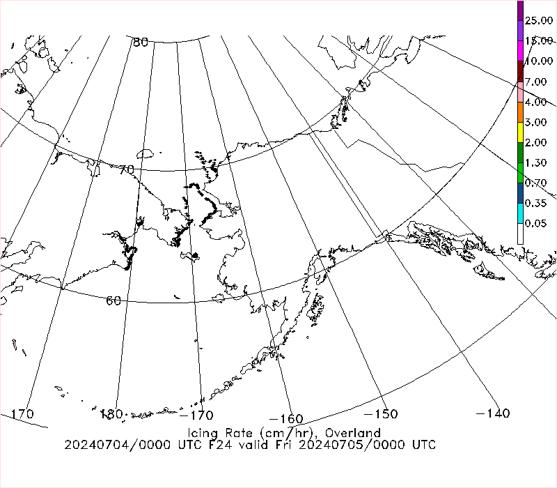 Latest 24 hour Pacific (Alaska) icing forecast