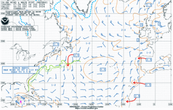 Latest 24 hour Atlantic wind & wave forecast